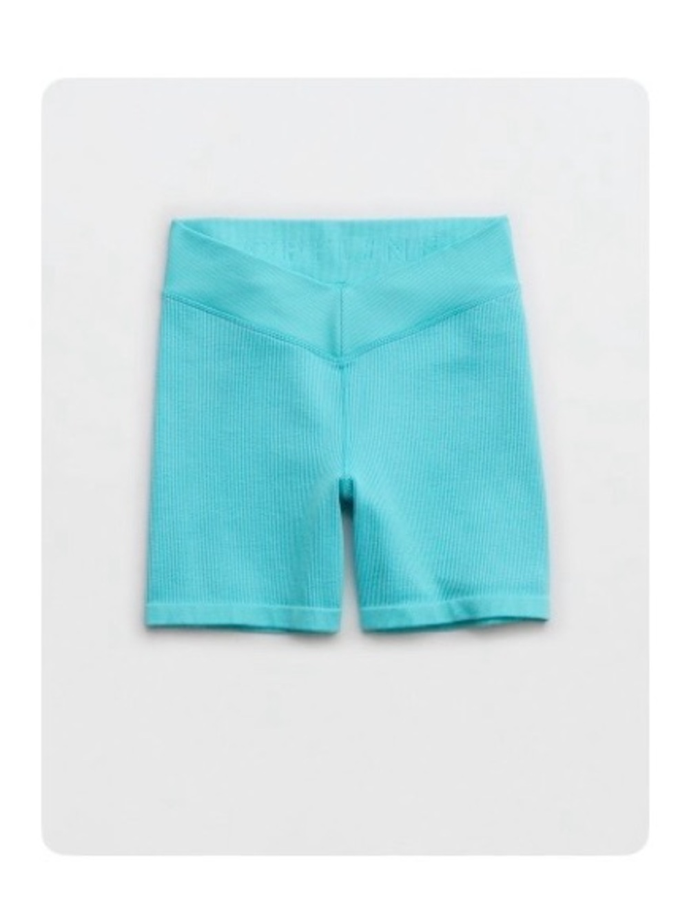 OFFLINE By Aerie Seamless V-Front 5" Bike Short-Size L- Springs Blue